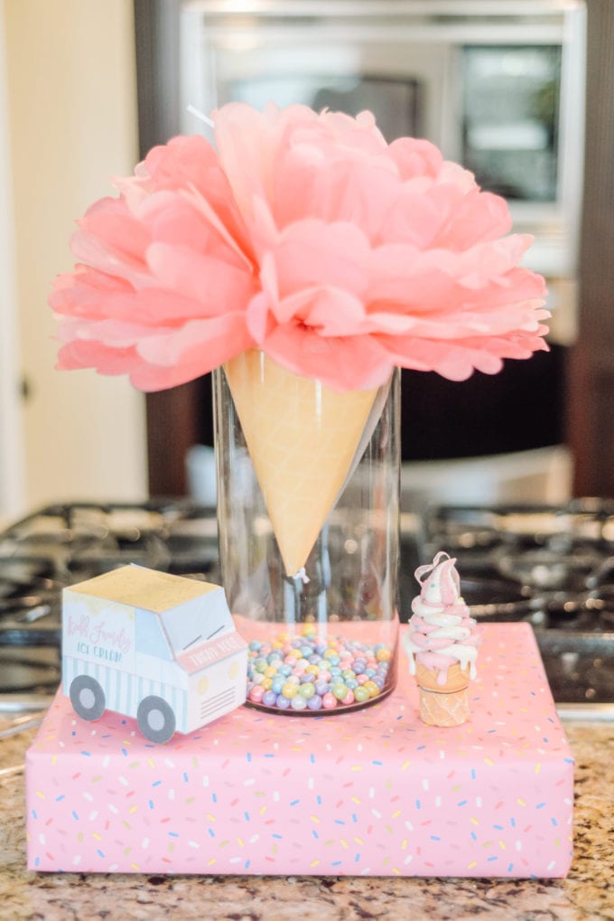 Ice cream themed birthday party for kids at This My Little House