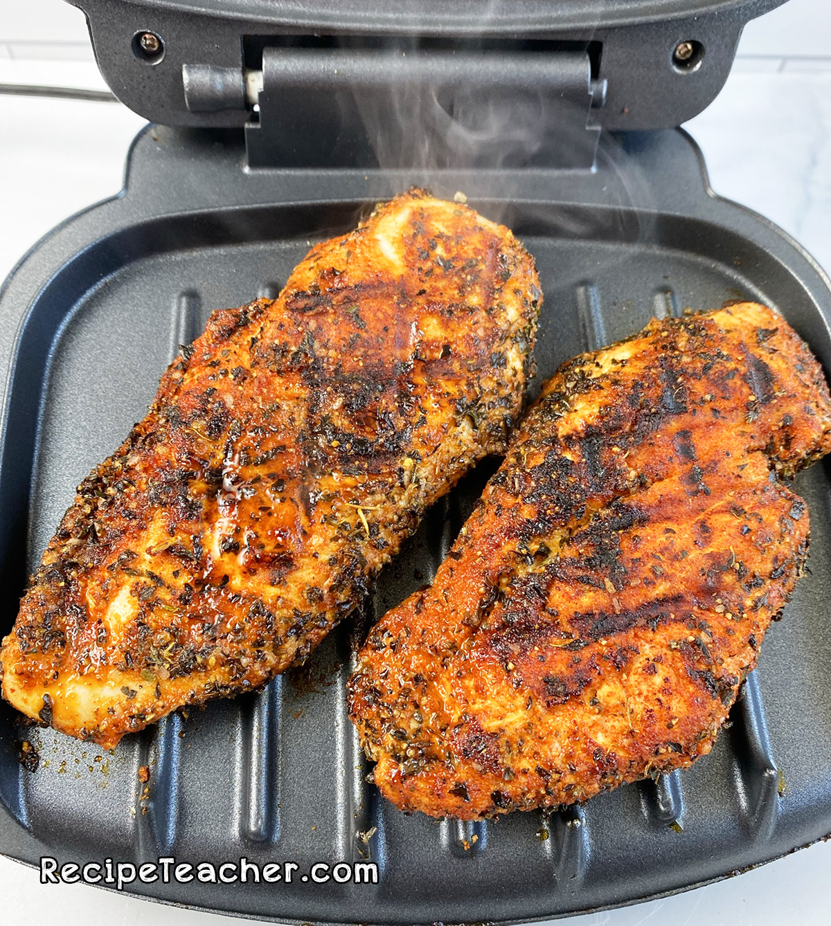 Recipe for George Foreman Grilled Boneless, Skinless Chicken Breasts