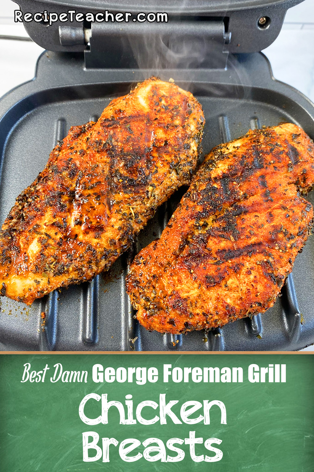 Recipe for George Foreman Grilled Chicken Breasts