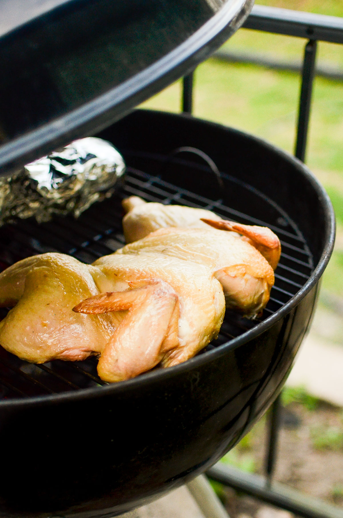 How to grill whole chicken