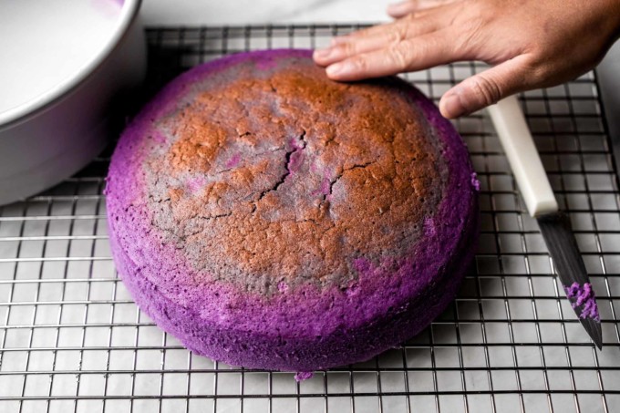 baked ube cake