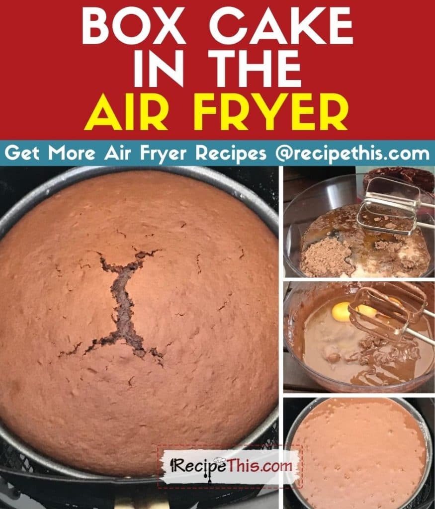 step by step cake box in air fryer
