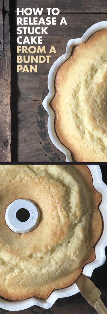 Learn how to free a stuck cake from the pan with this quick trick.