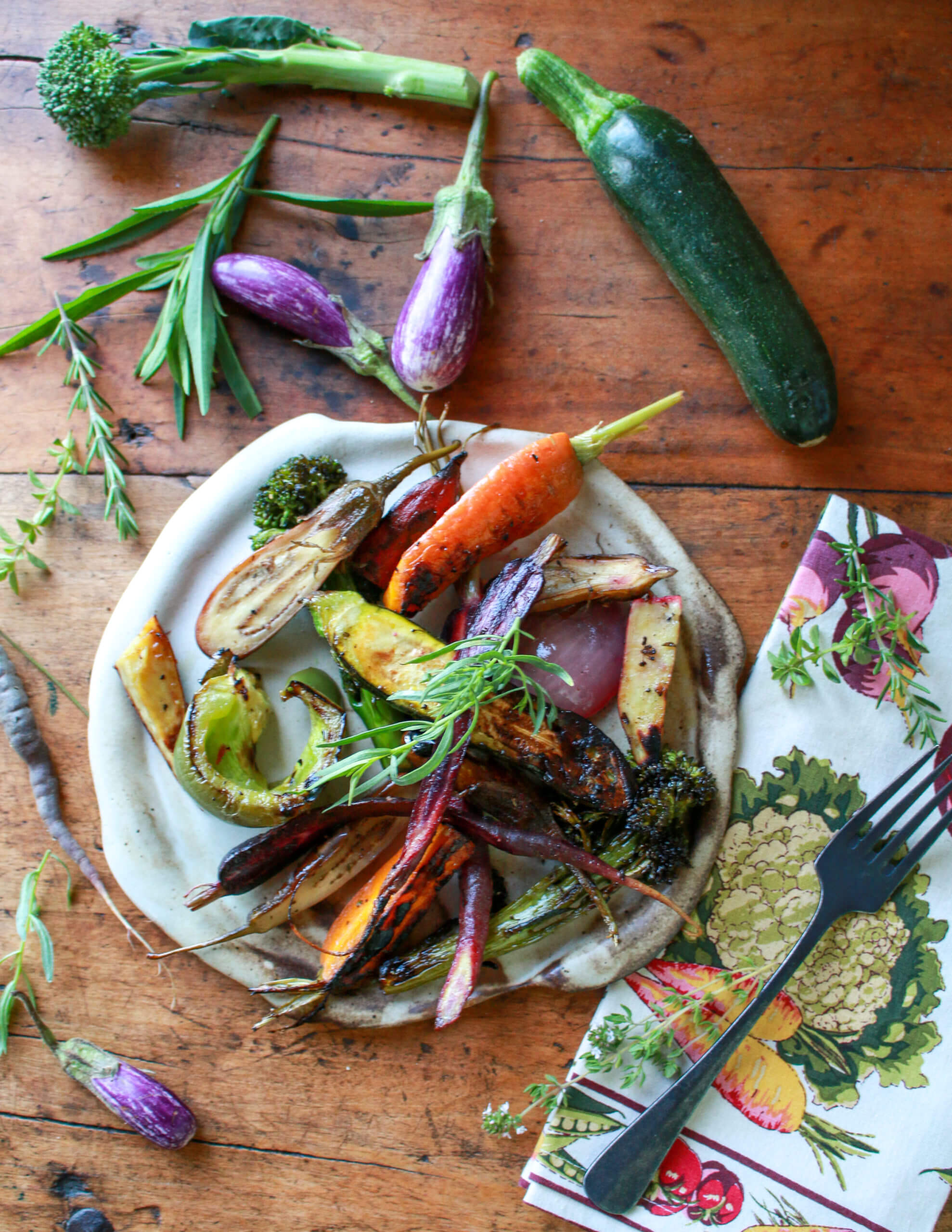 How to grill vegetables in a basket