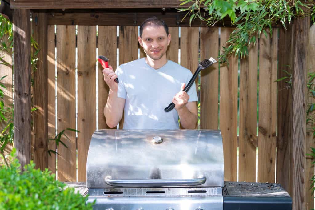Clean up your grill at the beginning or end of the season