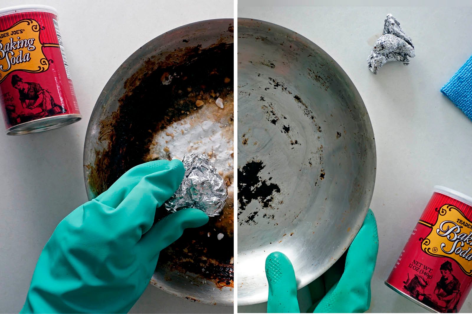 How to Clean a Burnt Aluminum Foil Baking Soda Pan