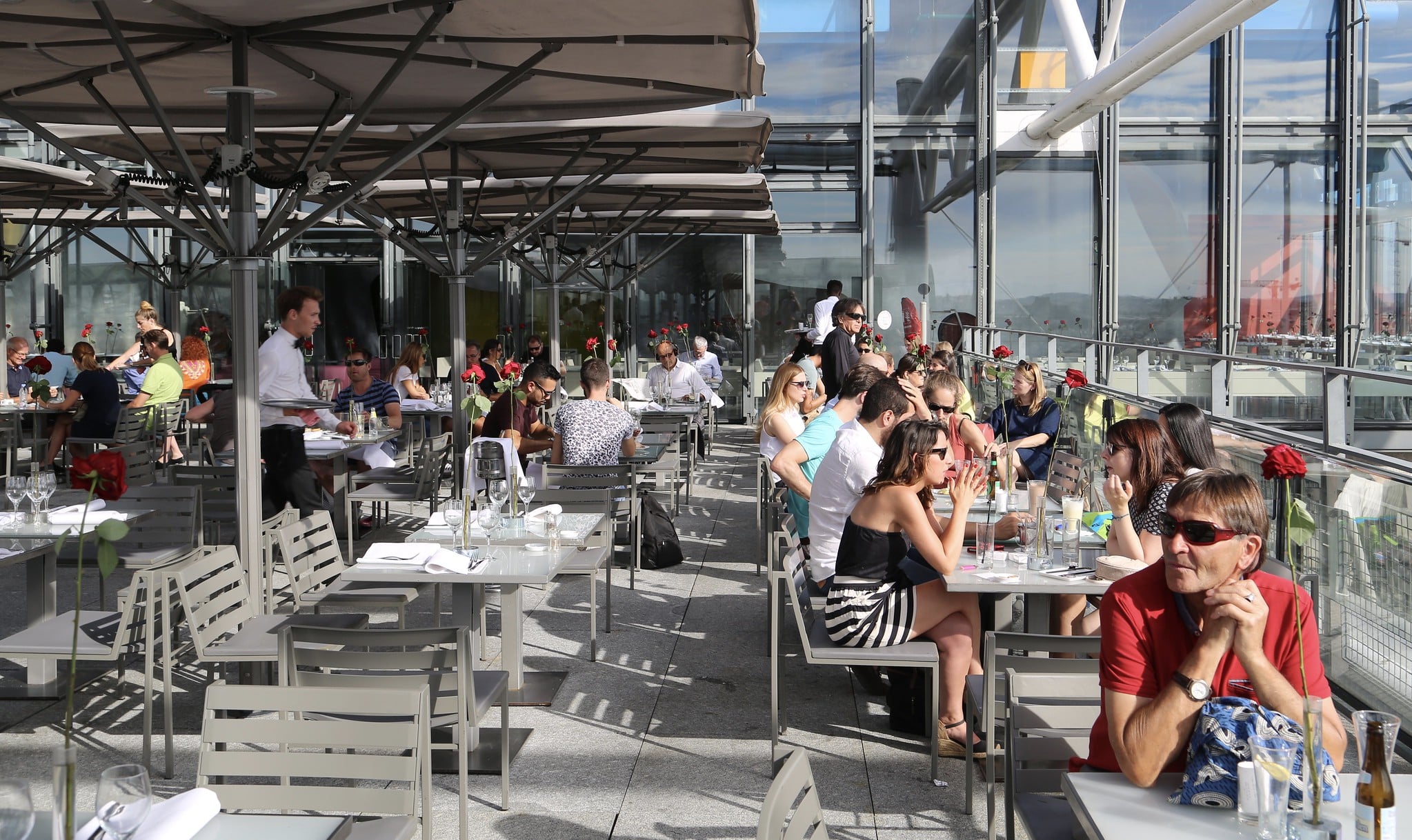 Georges restaurant in Center Pompidou, Paris in France Filming location The Hundred Steps Journey