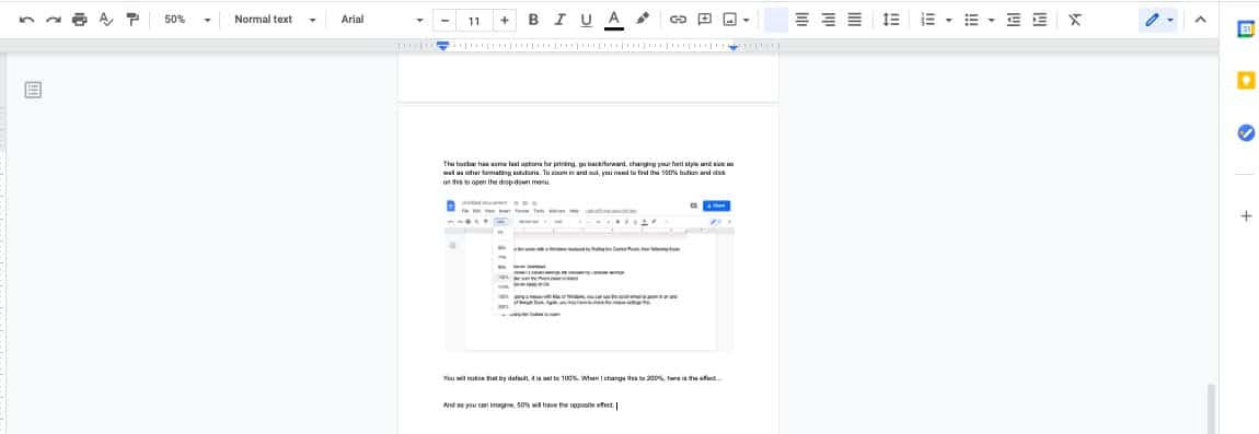 How to Zoom in on Google Docs