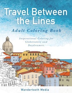 Adult coloring books for travelers a travel themed adult coloring book