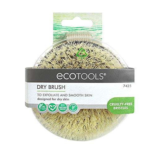 Ecotools Dry Body Brush Exfoliating and Detoxifying / Non-Toxic Fluff & Bamboo.