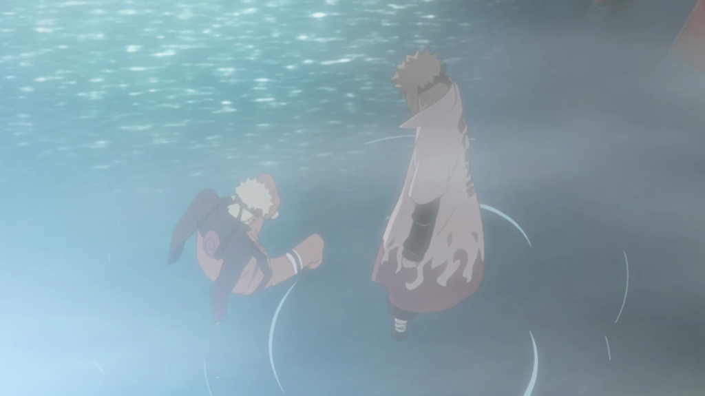 Naruto meets his father the Fourth Hokage