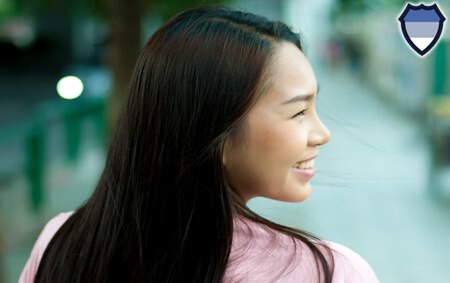 Thai woman smiling