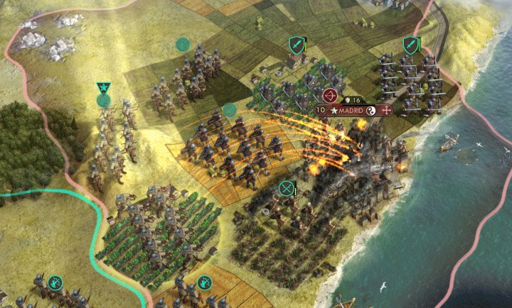 Attack a city in Civ 5