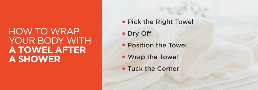 How to wrap-around-the-body-with a towel-after-shower
