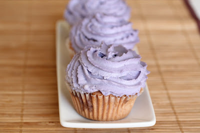 purple sweet potato cupcakes