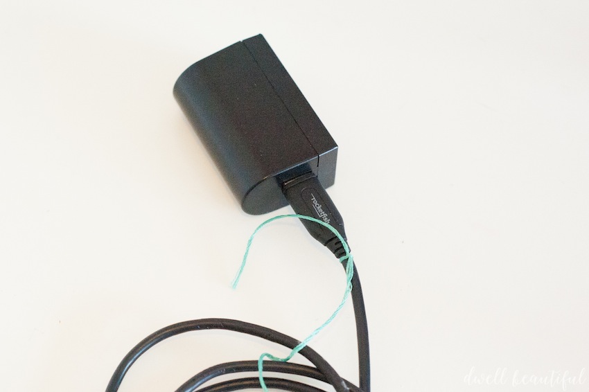 Do-it-yourself charging cord