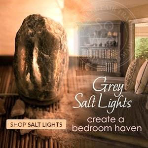 Bedroom salt crystal lamp