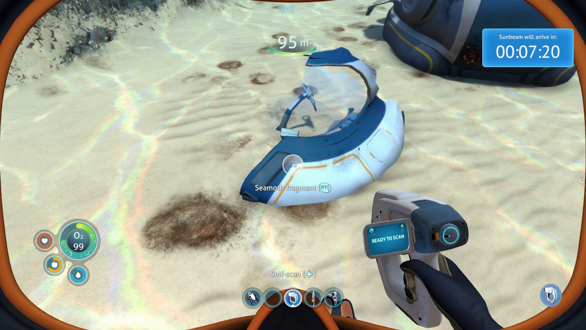 fragment of the marine worm subnautica 2