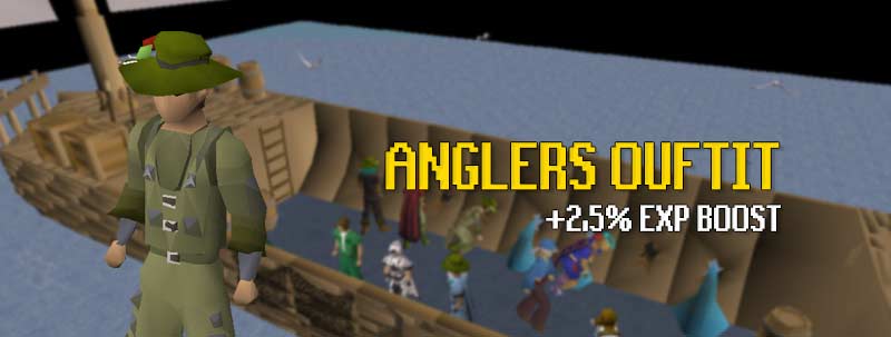 anglers outfit osrs gives a fishing exp boost