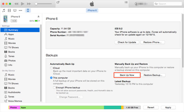 fix iPhone keeps deleting messages using iTunes