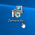 Double click on Zemana AntiMalware to install it