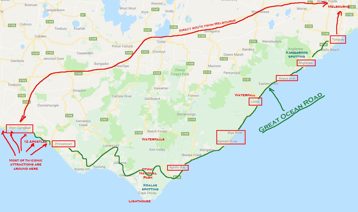 Single base to visit the attractions of the Great Ocean Road