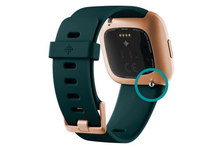 Quick Release Band Pins on Fitbit Versa