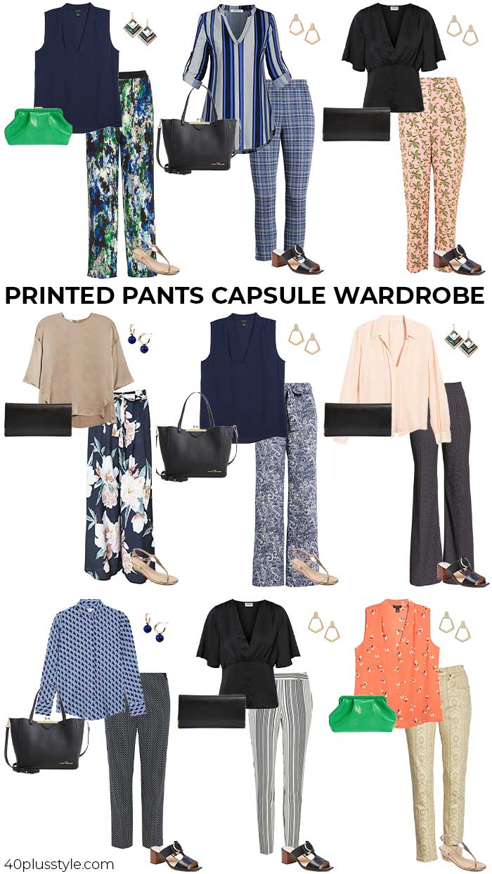 printed pants capsule wardrobe for summer | topqa.info