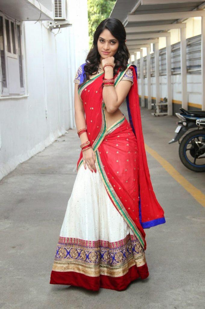 Wearing Half Saree in South Indian Style