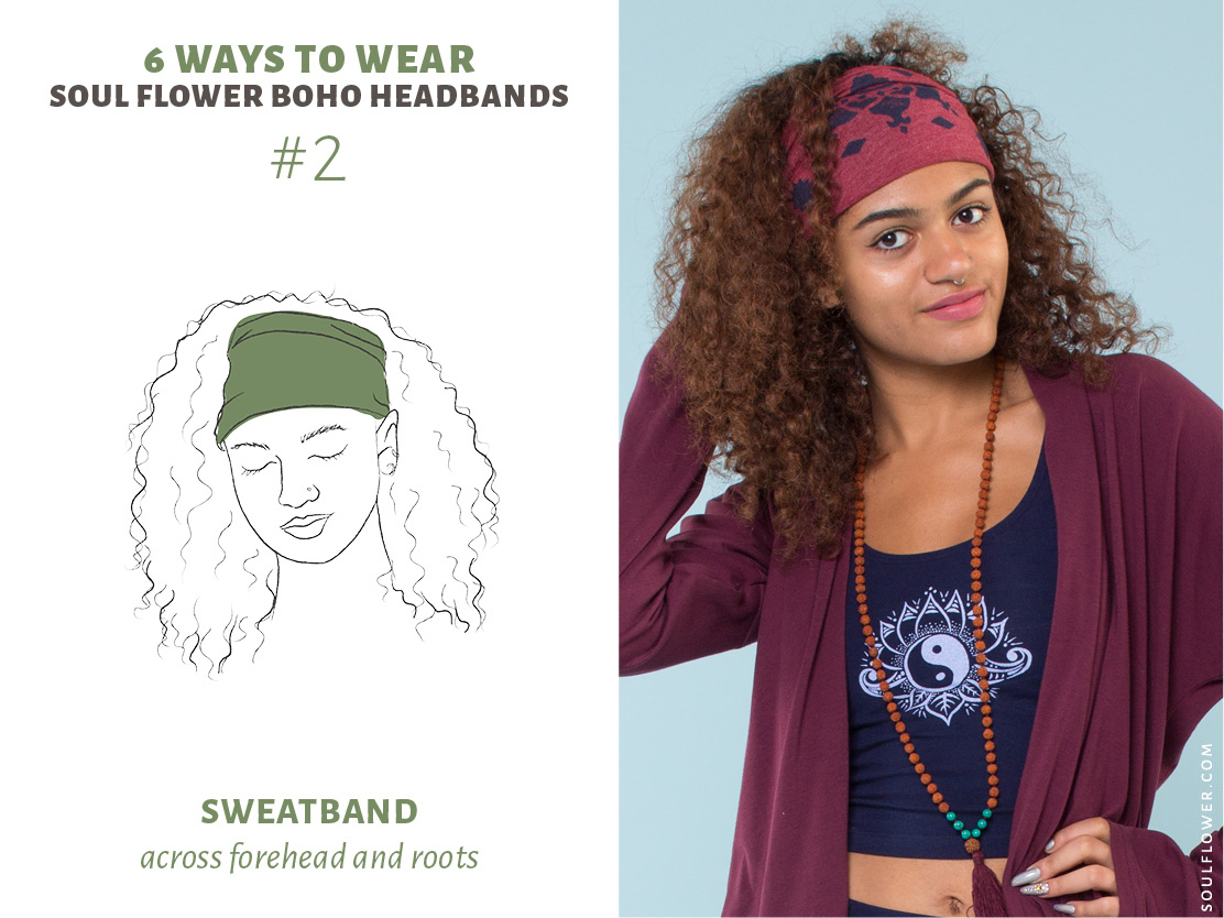 how to wear a thick headband 2 - How to wear a thick headband - boho