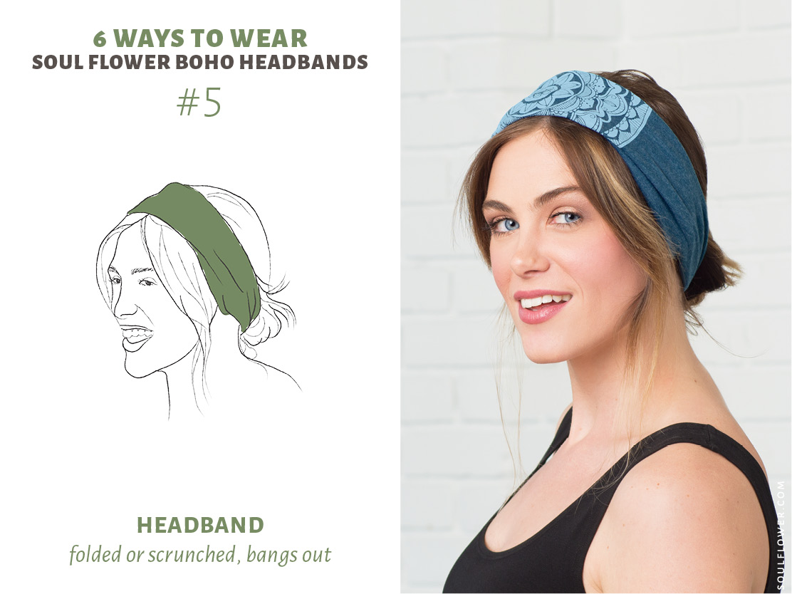 how to wear a thick headband 5 - How to wear a thick headband - boho