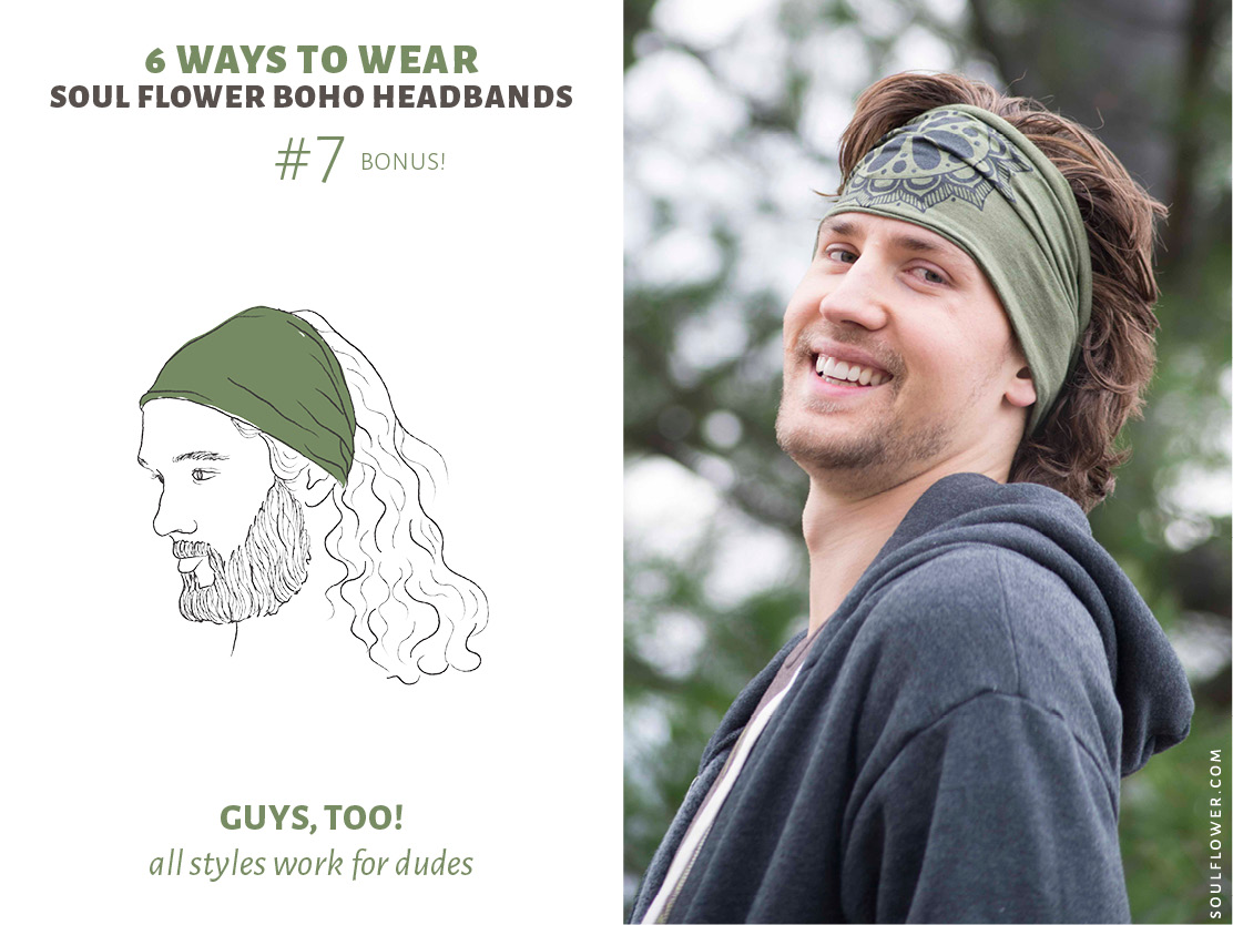 how to wear a thick headband 7 - How to wear a thick headband - boho