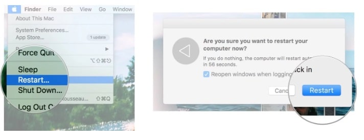 restart mac
