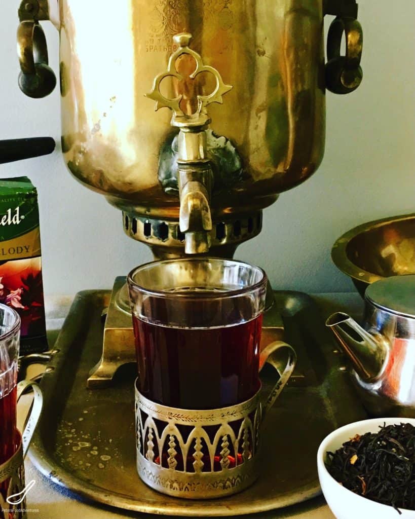 Making Zavarka Tea in a Russian Samovar
