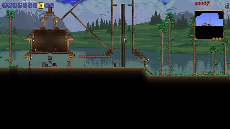 How to make stairs in terraria Step 8