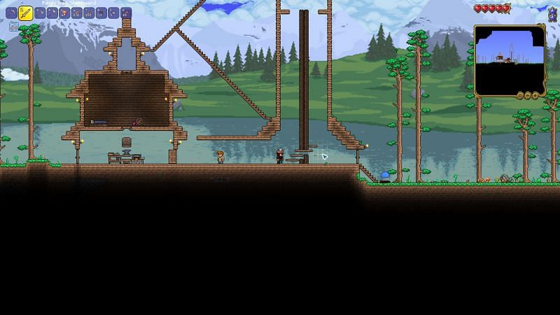 How to make stairs in terraria Step 9