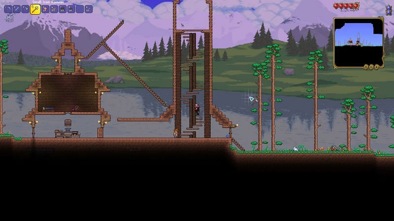 How to make stairs in terraria Step 12