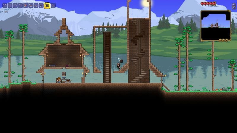 How to make stairs in terraria Step 13