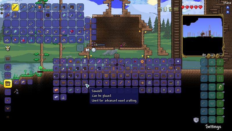 Silk making in Terraria