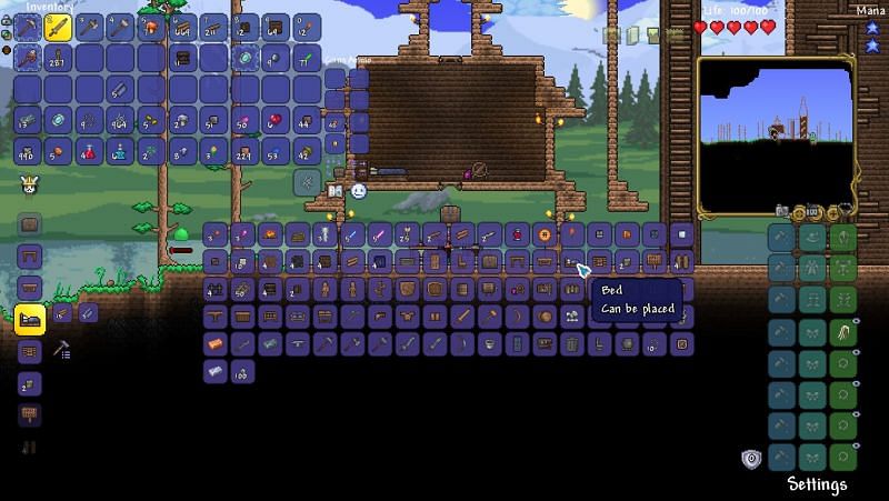 Silk making in Terraria