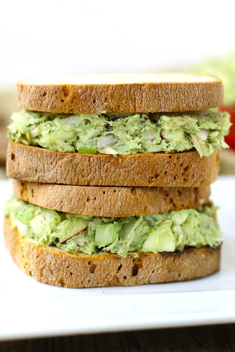 A healthy lunch recipe - this avocado tuna salad will quickly become a kitchen staple.