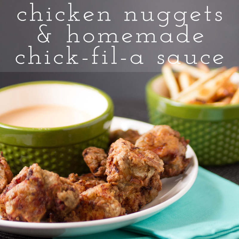 Is there anything better than nuggets and Chick-fil-a sauce? Now you can make your own Chick-fil-a sauce and nuggets! | Recipe from takeoutfood.best
