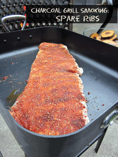 Summer cooking. Breaking out the charcoal grill for these smoked side ribs bathed in an easy rib.
