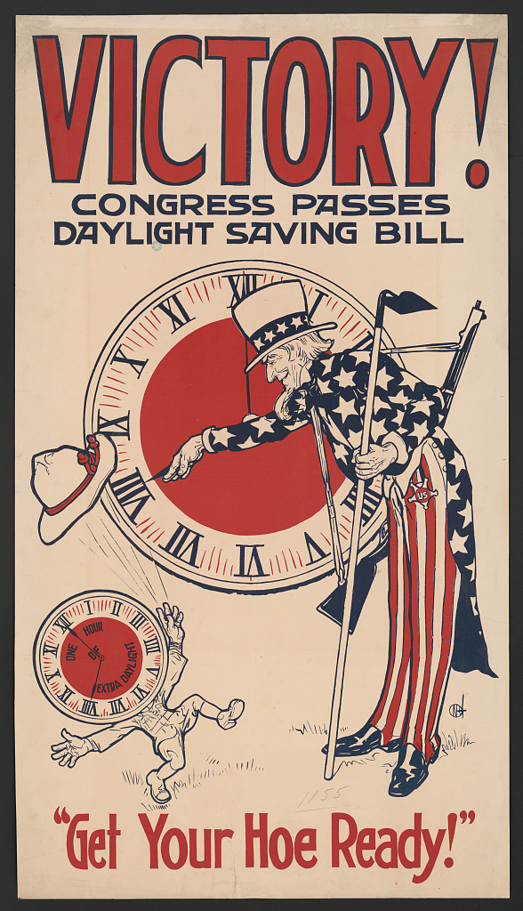 World War I-era daylight saving poster