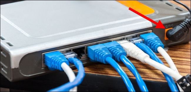 Make sure that the power cable is securely plugged into your network device