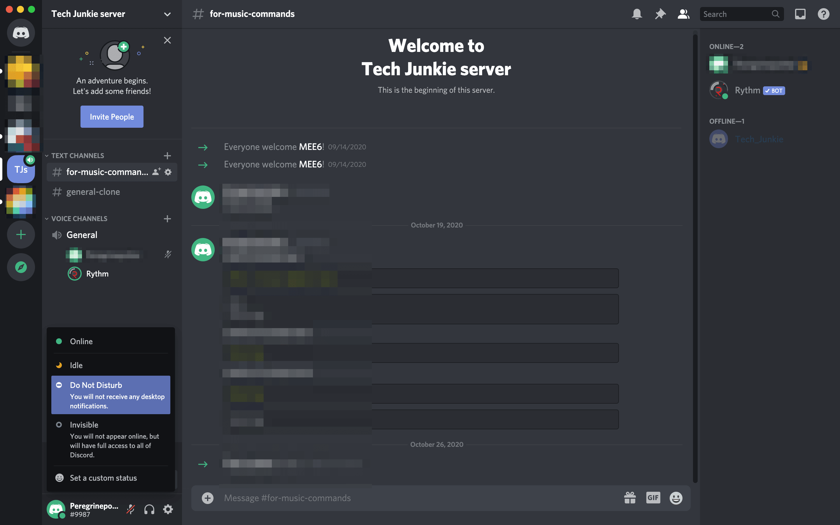 How to leave a voice channel in discord