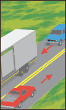 It is forbidden to pass with a double solid yellow line.