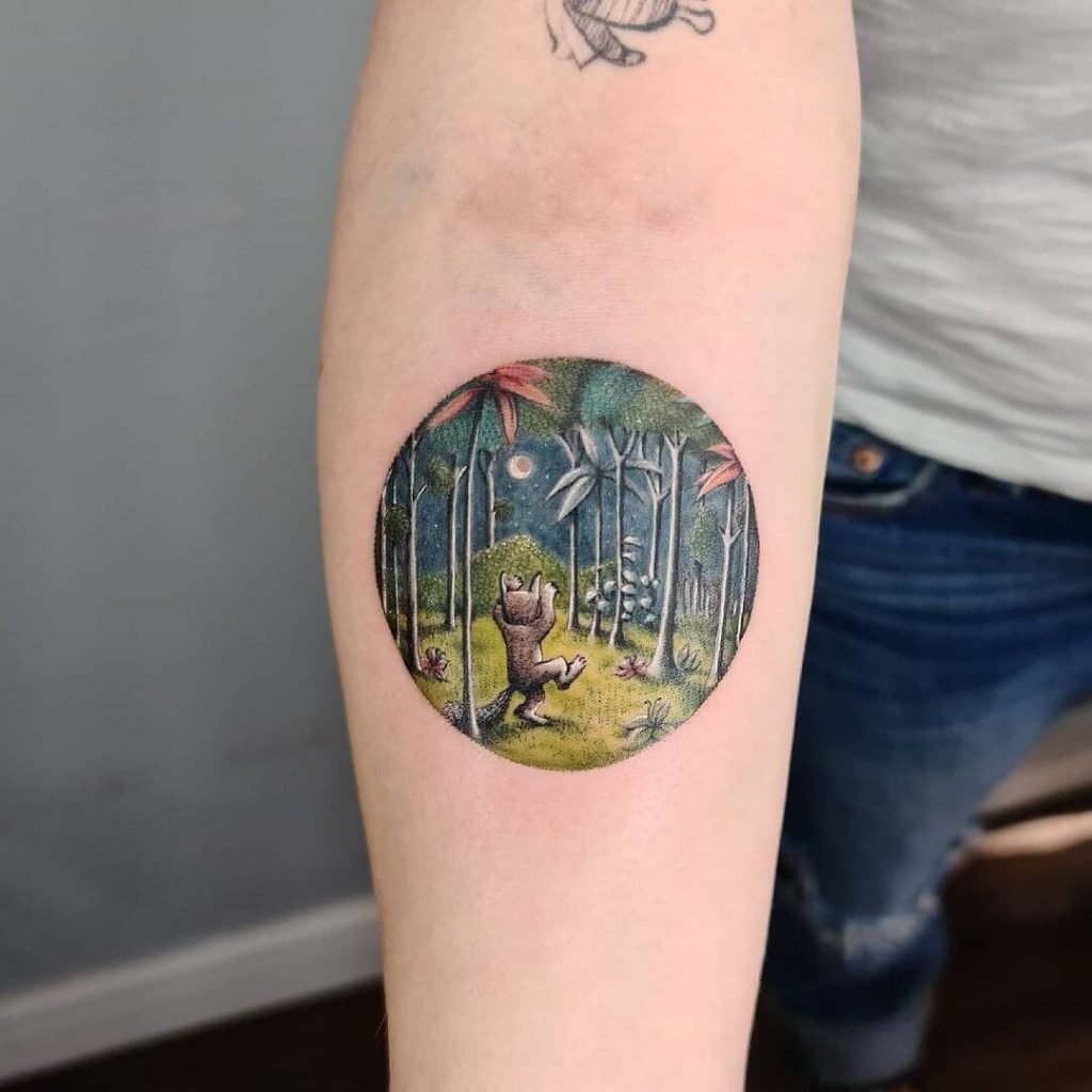 Where wild things are landscape Tattoo Designs 1