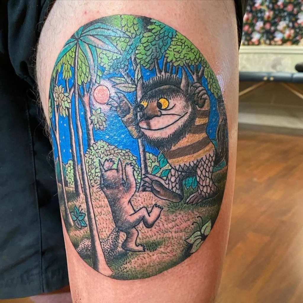 Where the Wild Things Are Tattoo Sleeve 1