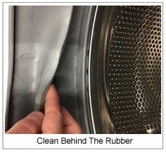 clean the back of the rubber